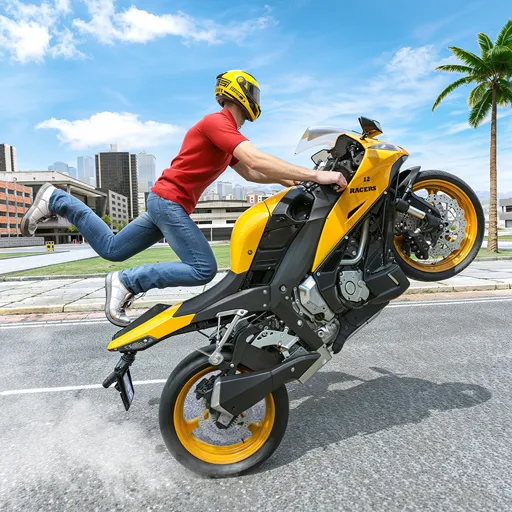 Simulador de motocicleta sin conexión