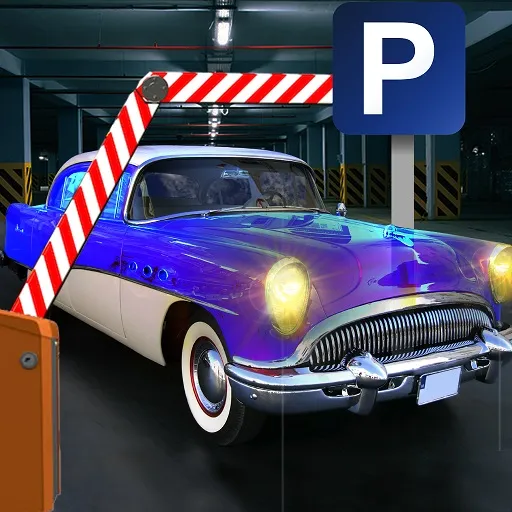 Juego de estacionamiento de automóviles SUV antiguos