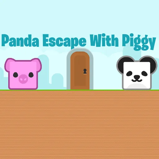 Panda-Flucht mit Schweinchen
