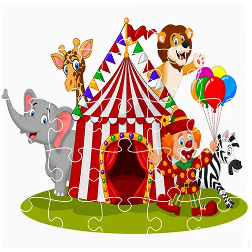 Rompecabezas de animales de fiesta