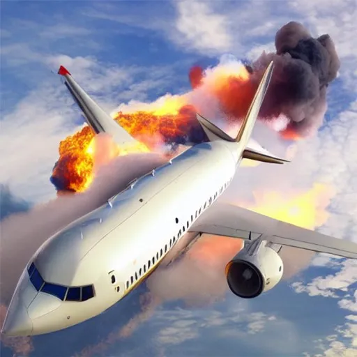 Simulador de caída de avión muñeco de trapo