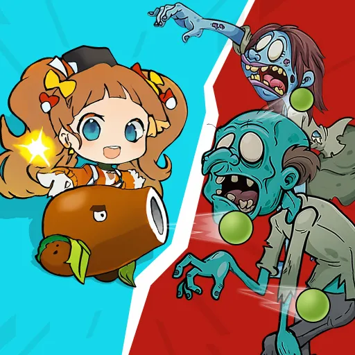 Defensa de la niña planta contra zombies