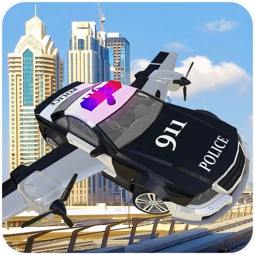 Polizei-Flugauto-Simulator
