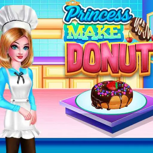 Prinzessin erstellt Donut