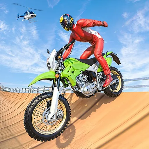 Echter Motorrad-Superhelden-Stunt in 3D