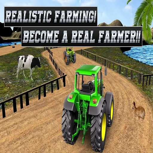 Echte tractorsimulator voor boeren: Zware tractor