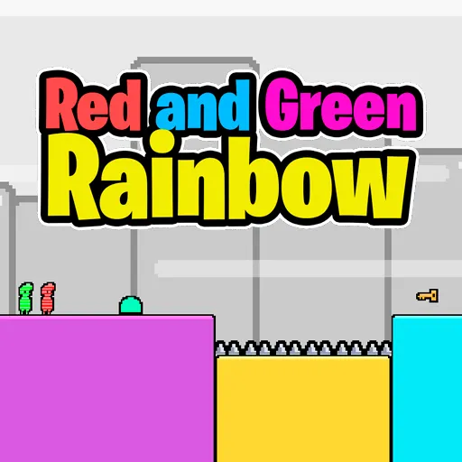 Rotes und grünes Regenbogen