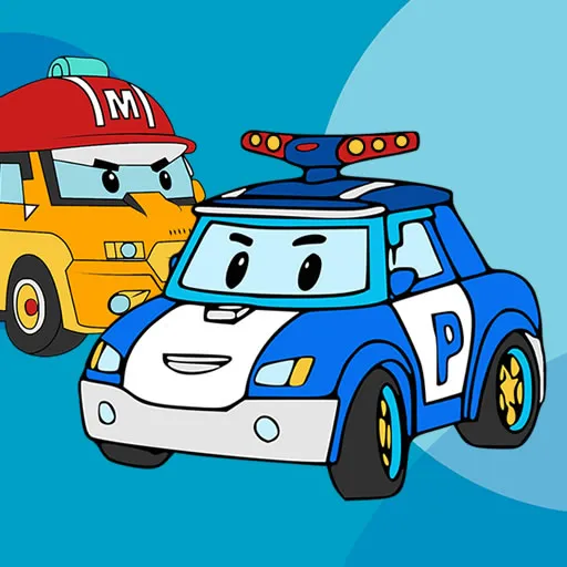 Libro para colorear de Robocar
