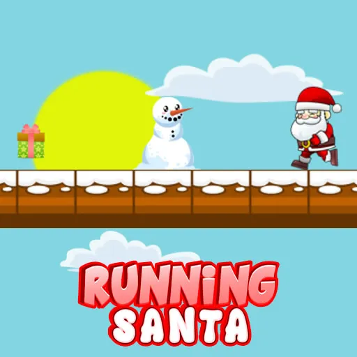 Santa corriendo