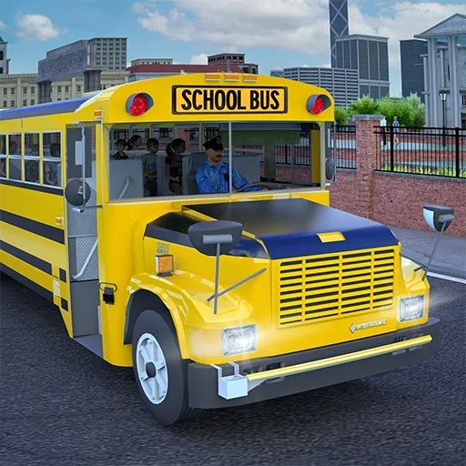 Jeu de conduite de bus scolaire