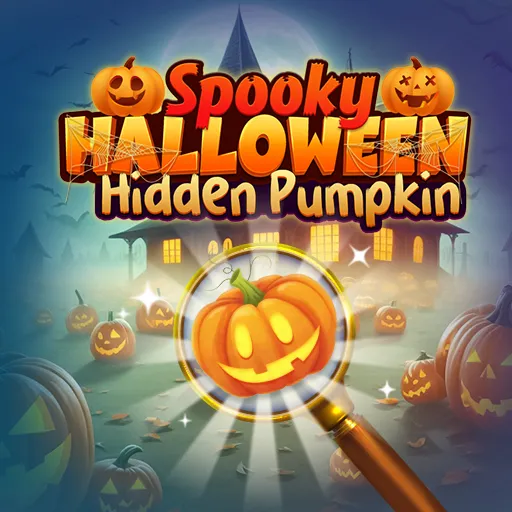 Gruseliges Halloween-Verstecktes Kürbis