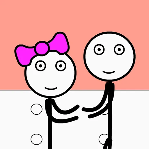 Stickman-Gefängnis und Liebe