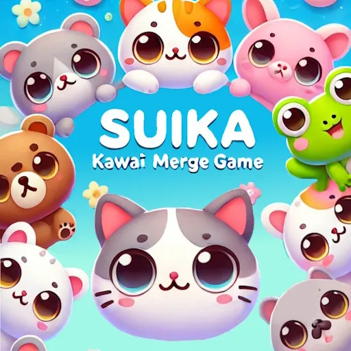 Suika Kawaii Cat Merge-Spiel