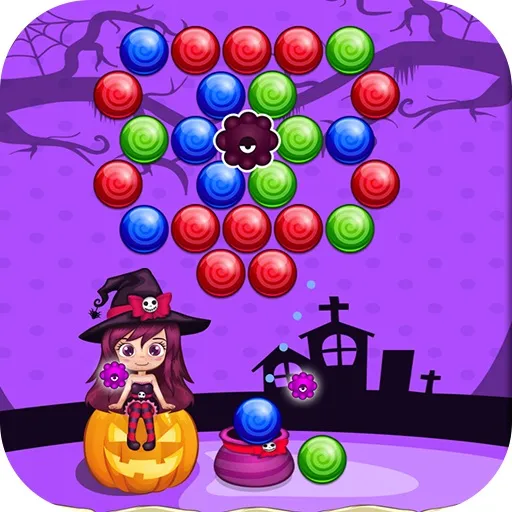 Süßes Helloween Bubble Shooter Spiel