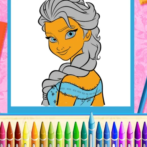 Colorear a las Princesas Hermanas
