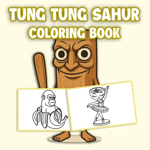 Tung Tung Sahur Malbuch