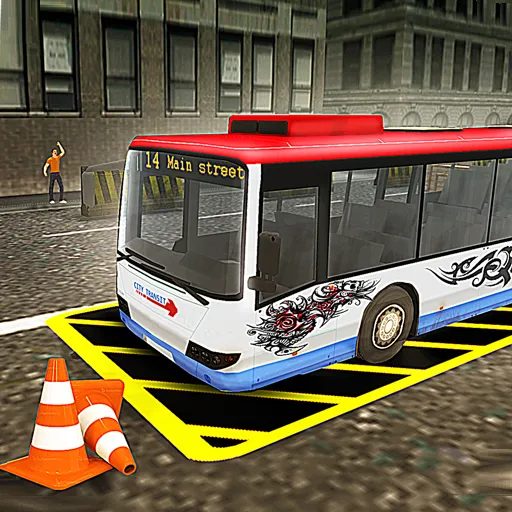 Simulateur de parking d'autobus sur l'autoroute de Vegas City