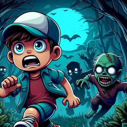 Persecución de zombis